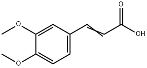 3,4-Dimethoxycinnamic acid Structure